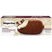 Haagen Dazs Vanilla Milk Chocolate Ice Cream Bar 3oz