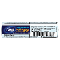 Tums Peppermint 12ct