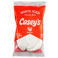 Casey's White Iced Honey Bun 4oz